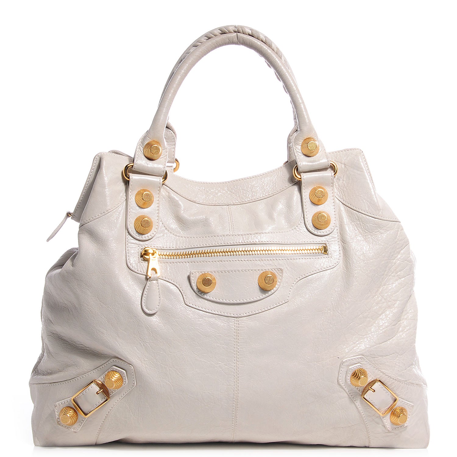 Balenciaga Chevre Giant 21 Gold Hardware Brief White 1 of 15