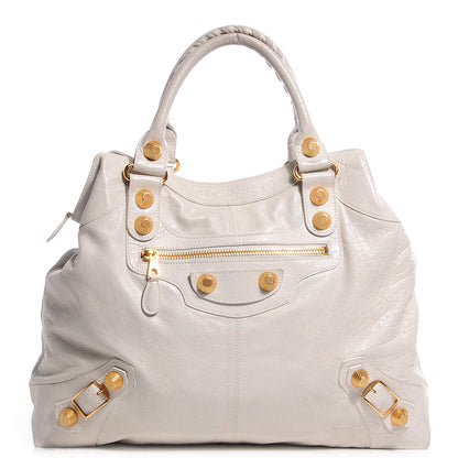 Balenciaga Chevre Giant 21 Gold Hardware Brief White 1 of 15