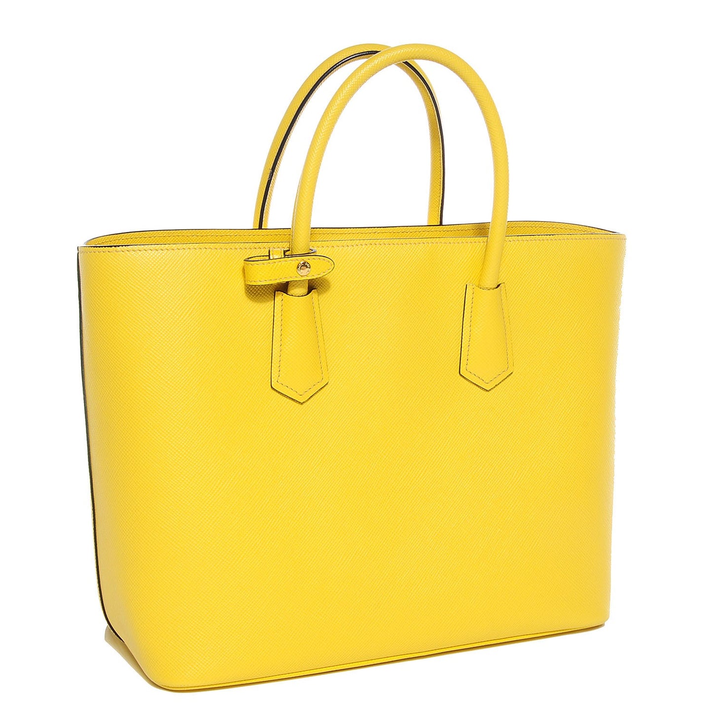 Saffiano Cuir Front Pocket Tote Girasole