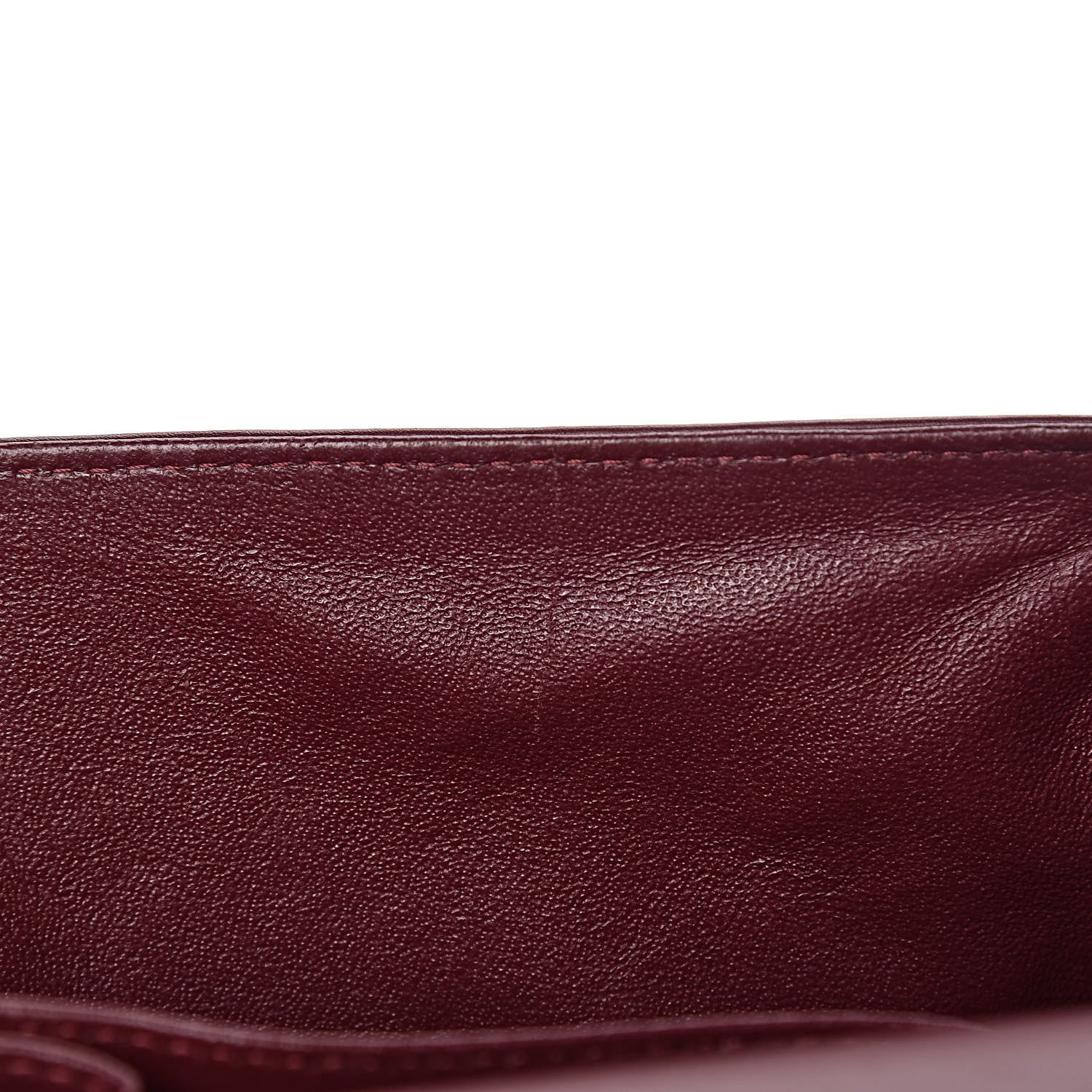 Chanel Striated Patent Quilted Jumbo Double Flap Burgundy 14 of 15