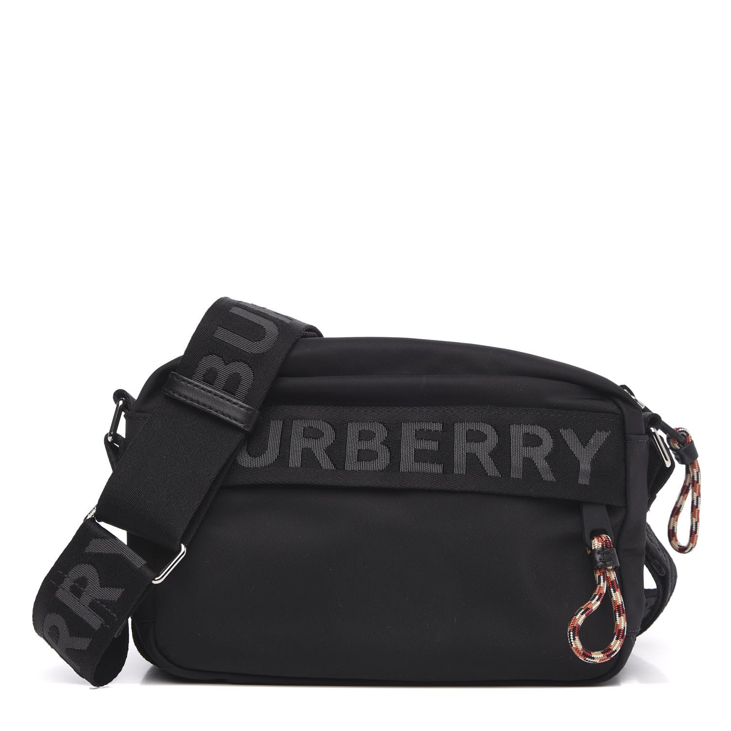Burberry Nylon Logo Detail Crossbody Bag Black 1 of 9