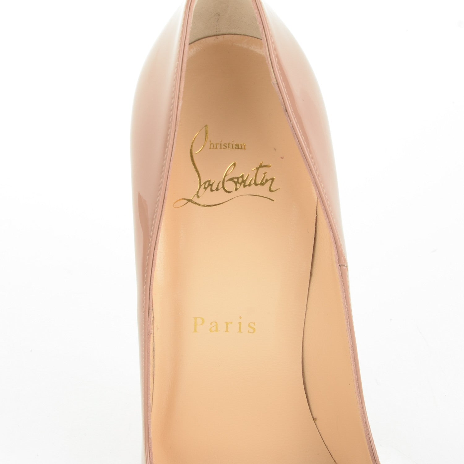 Christian Louboutin Patent So Kate 120 Pumps 37 Nude 7 of 7