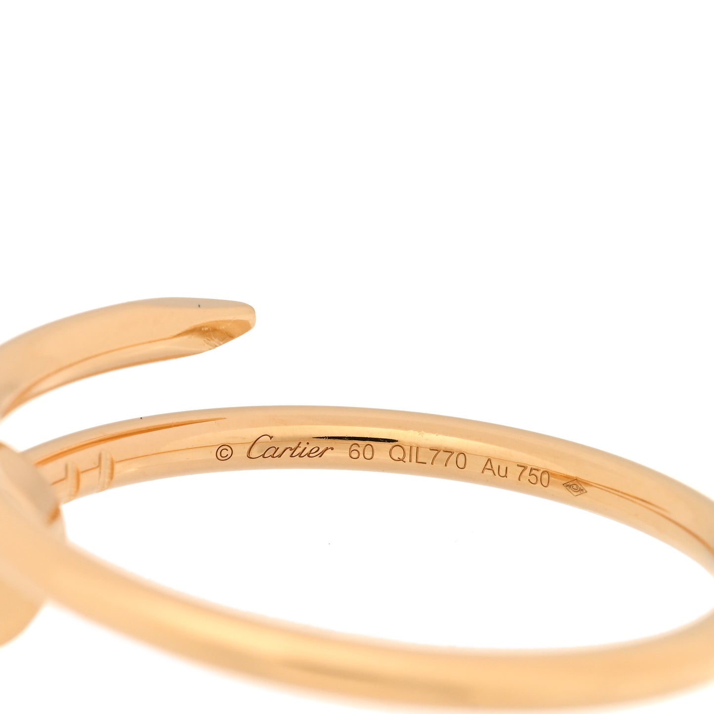 18K Yellow Gold Small Juste Un Clou Ring 60 9
