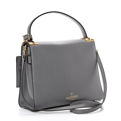 Valentino Garavani Grained Calfskin Small My Rockstud Frame Bag Gray 2 of 15