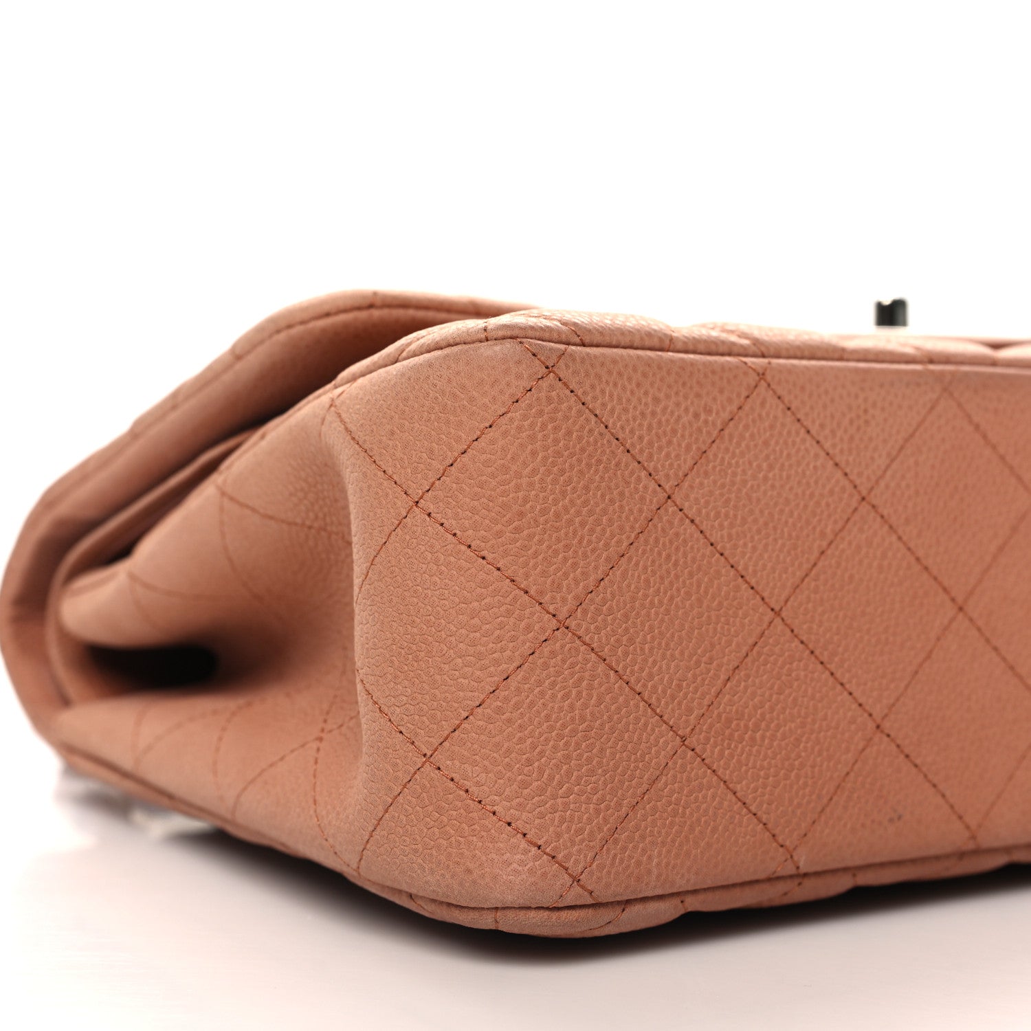 Chanel Iridescent Caviar Quilted Jumbo Double Flap Dark Beige 9 of 11