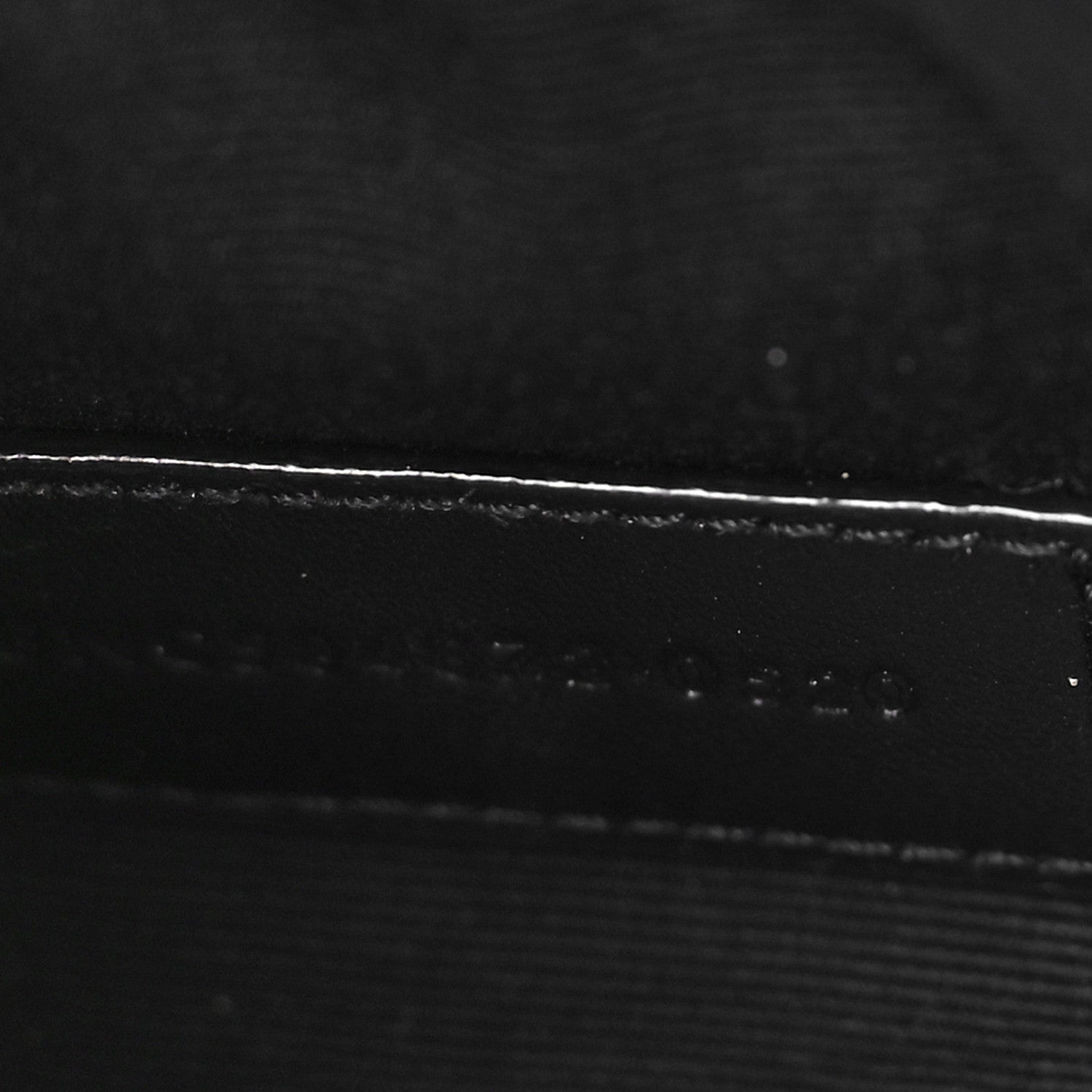 Saint Laurent Grain De Poudre Chevron Monogram Bill Pouch Black 6 of 8