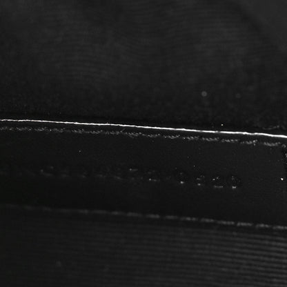 Saint Laurent Grain De Poudre Chevron Monogram Bill Pouch Black 6 of 8