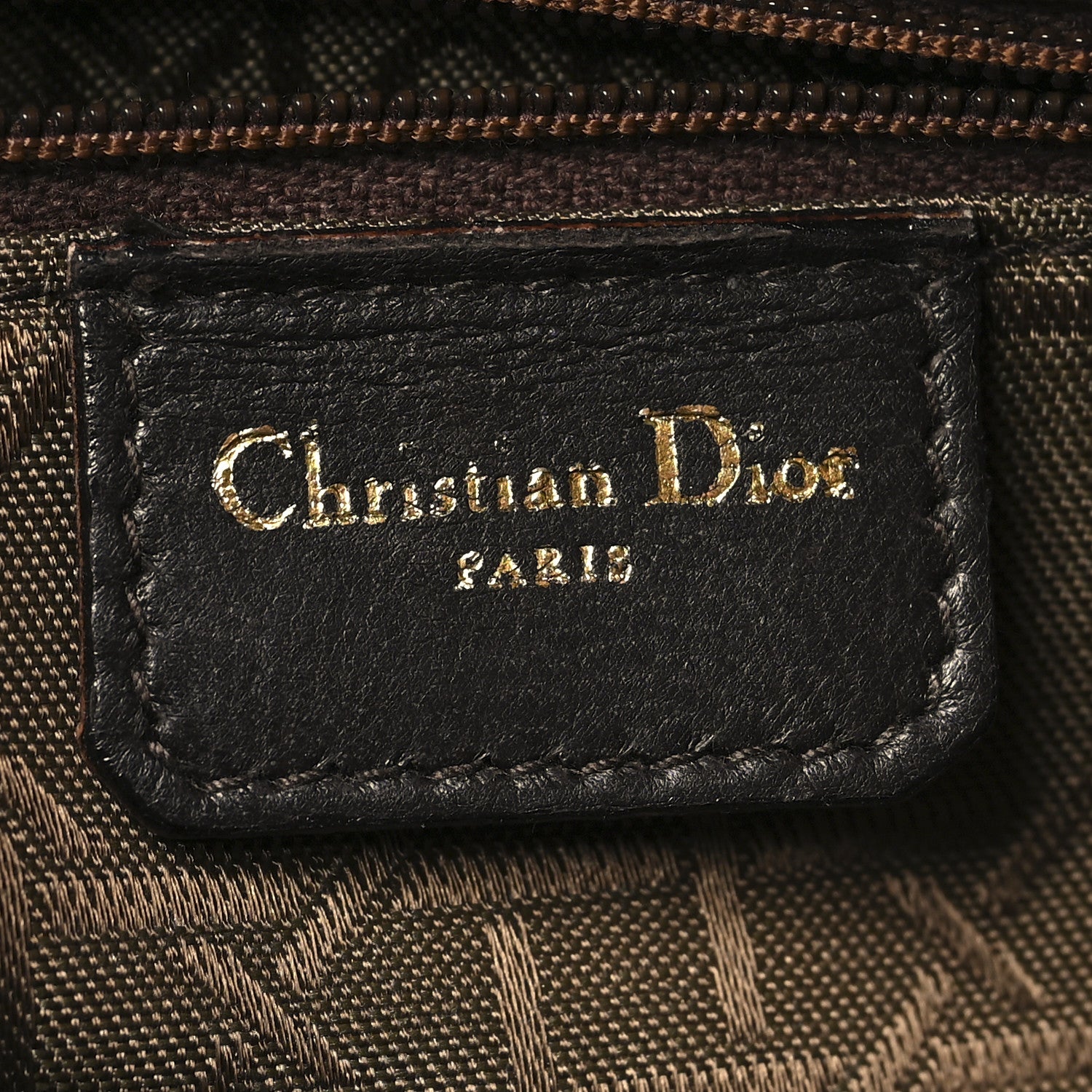 Christian Dior Lambskin Cannage Medium Lady Dior Dark Brown 6 of 14