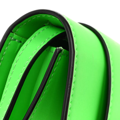 Versace Calfskin Rubber Medusa Shoulder Bag Lime 12 of 12