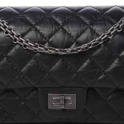 Chanel Aged Calfskin Quilted 2.55 Reissue 225 Flap Black 11 of 11