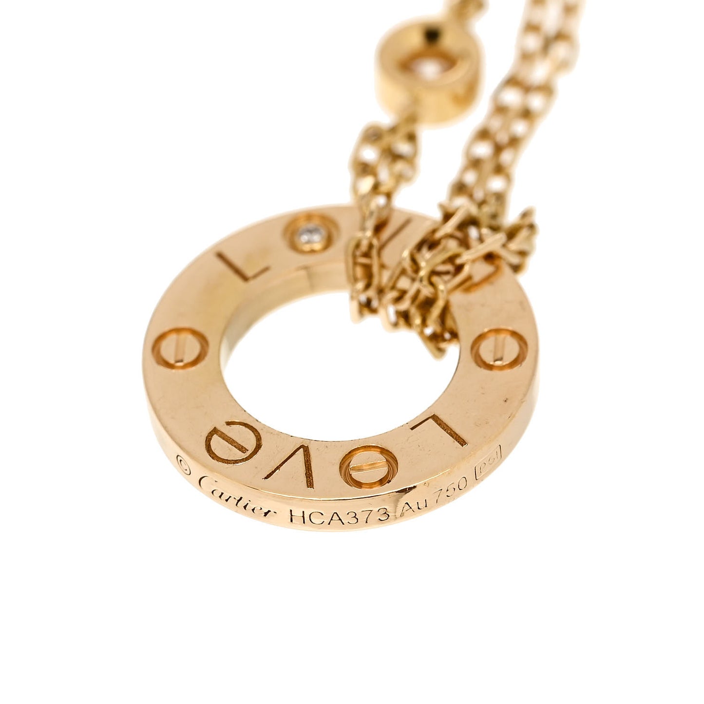 18K Yellow Gold Diamond Love Bracelet