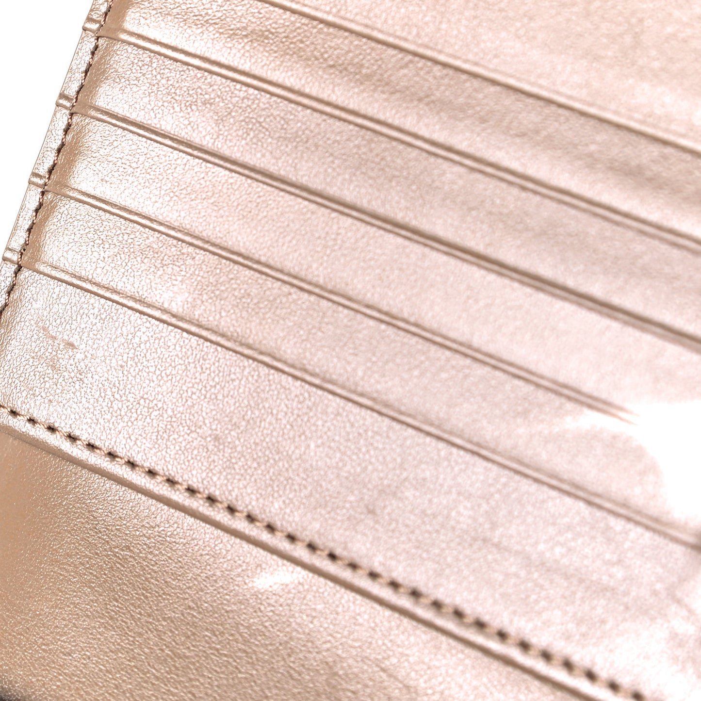 Grained Calfskin Large Multifunction Strap Wallet Taupe