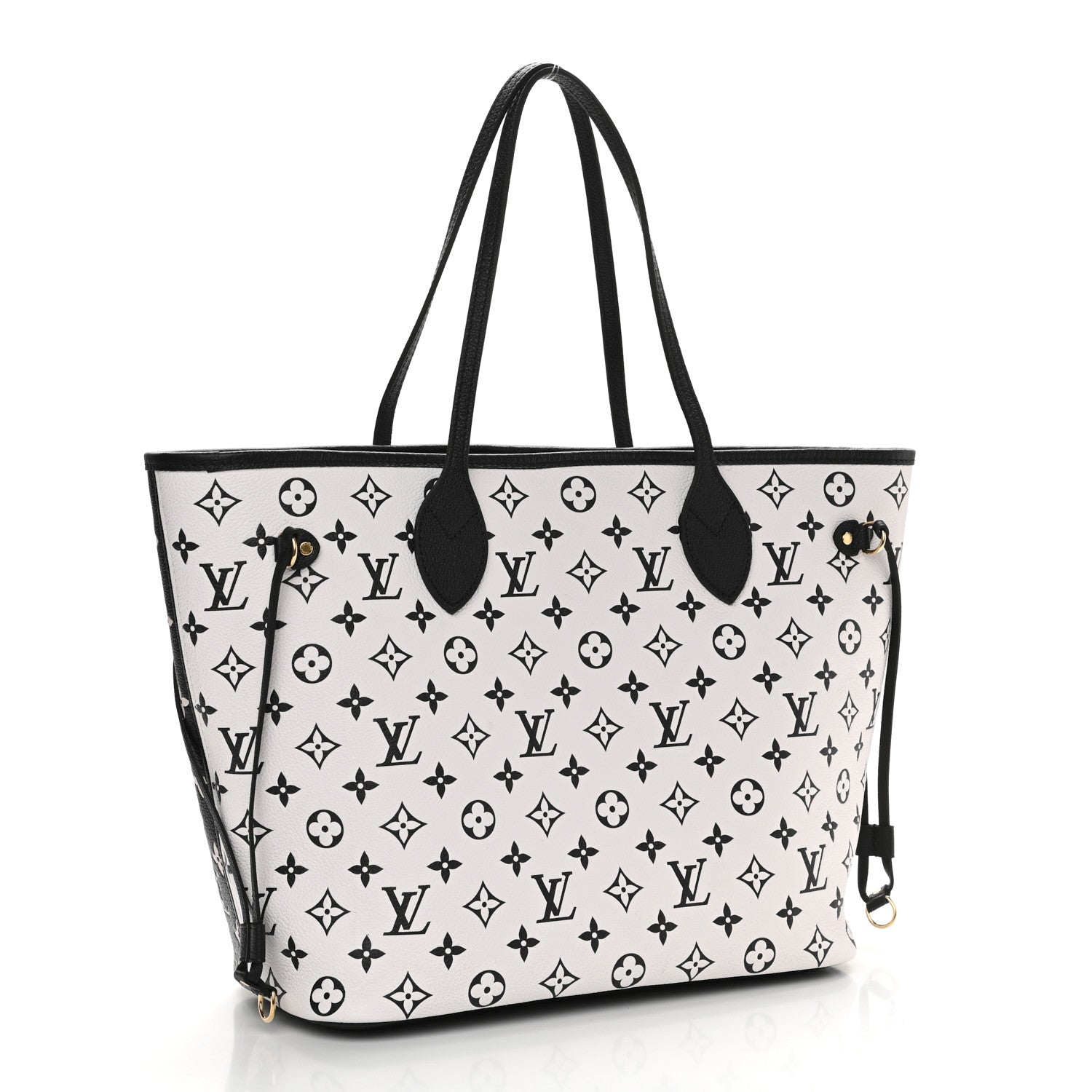 Louis Vuitton Empreinte Spring In The City Neverfull MM Black White Pink 3 of 9