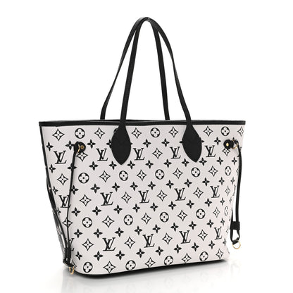 Louis Vuitton Empreinte Spring In The City Neverfull MM Black White Pink 3 of 9