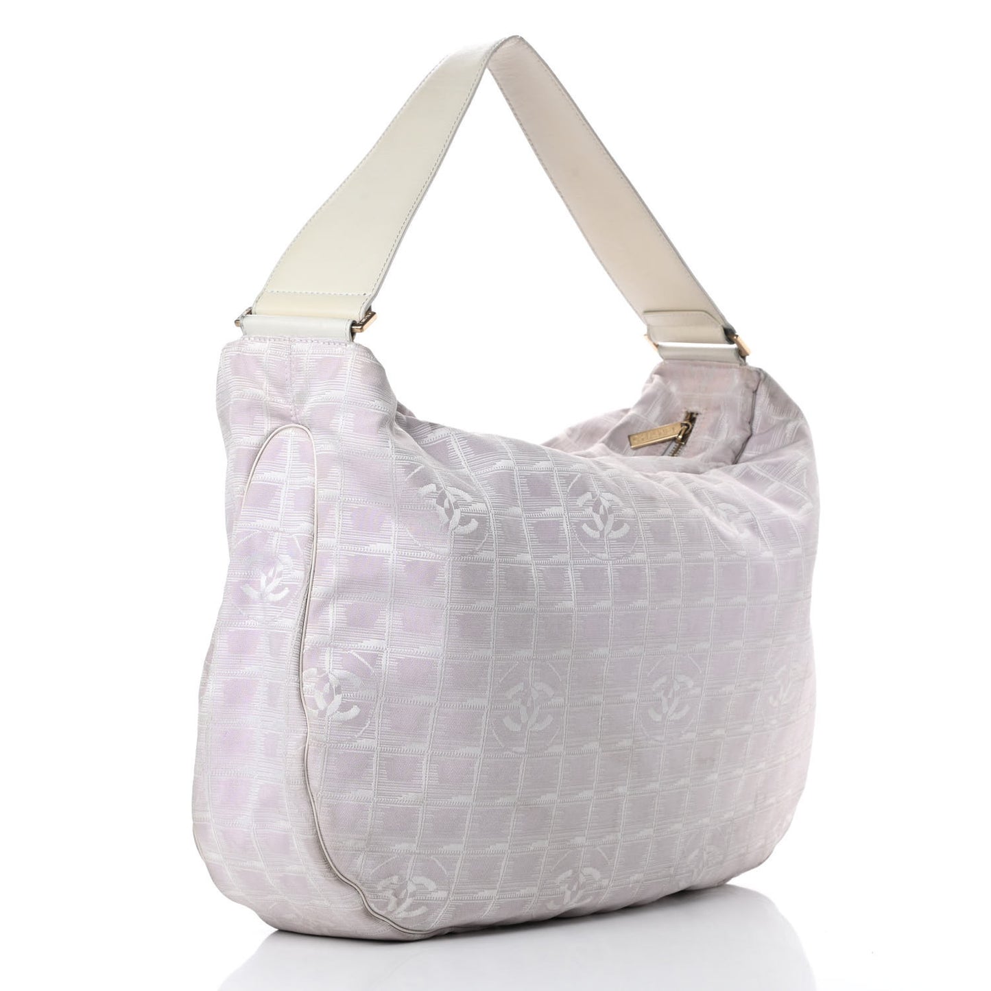 Nylon Large Travel Hobo Light Pink