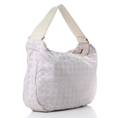 Chanel Nylon Large Travel Hobo Light Pink 3 of 16