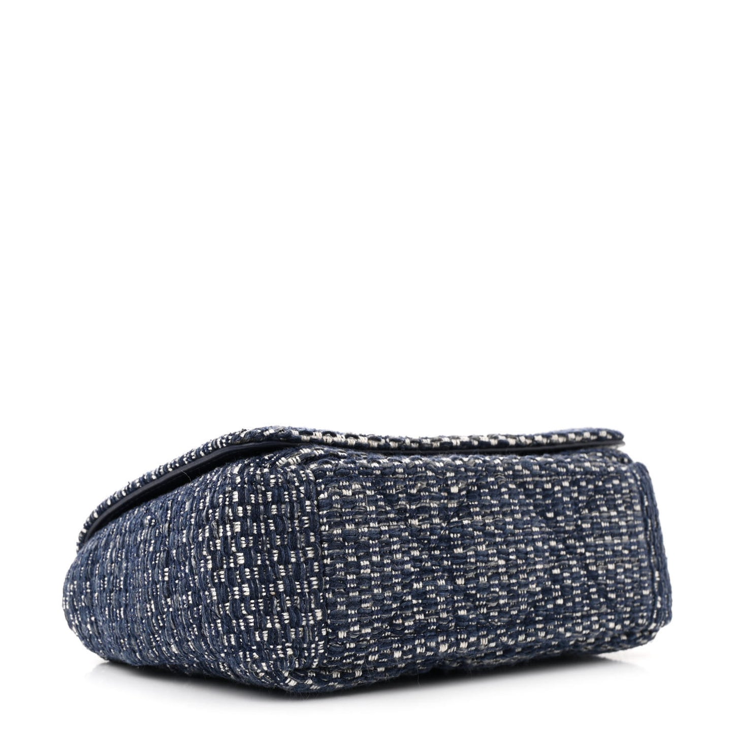 Tweed Cannage Small Caro Bag Dark Blue