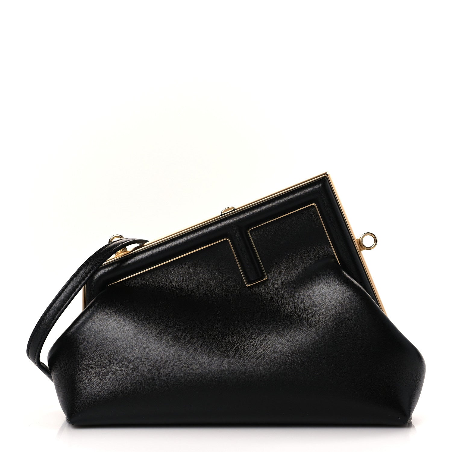 Fendi Shiny Nappa Small Fendi First Black 1 of 9