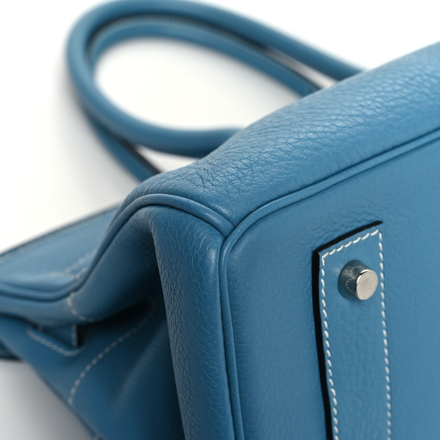 Hermes Taurillon Clemence JPG Birkin 42 Blue Jean 9 of 12