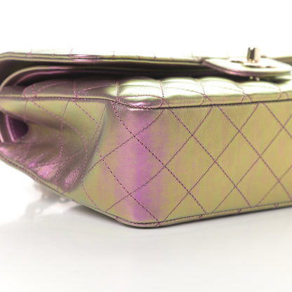 Chanel Iridescent Lambskin Quilted Medium Double Flap Purple 9 of 11