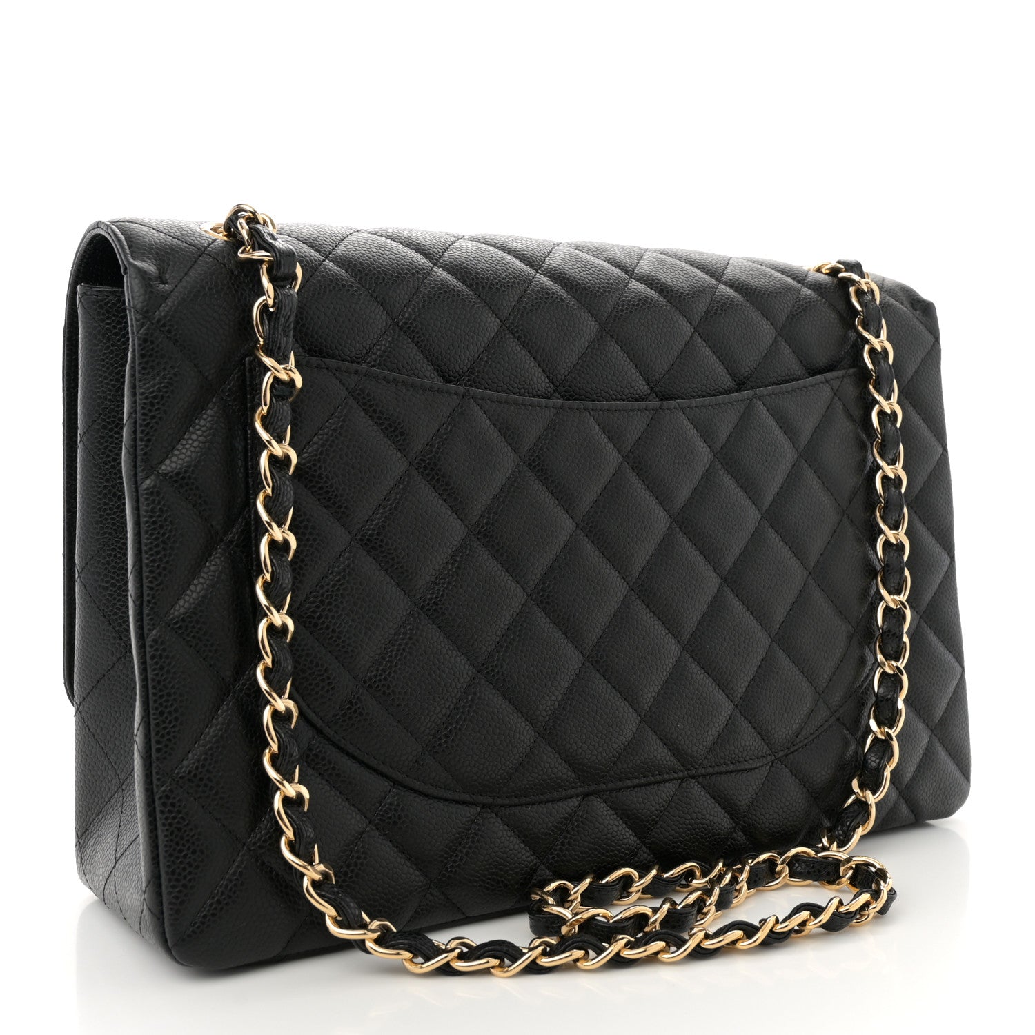 Chanel Caviar Quilted Maxi Single Flap Black 3 of 11