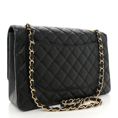 Chanel Caviar Quilted Maxi Single Flap Black 3 of 11