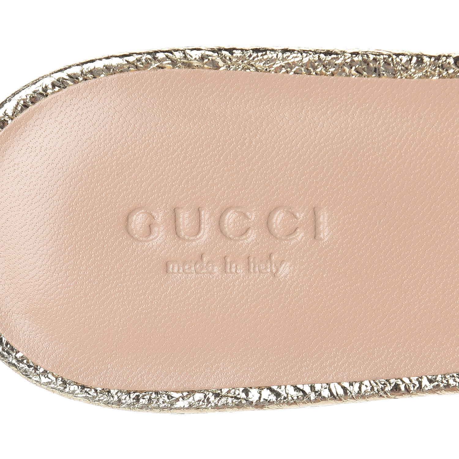 Gucci Galassia Womens GG Marmont Fringe Slippers 38.5 Platino 6 of 8