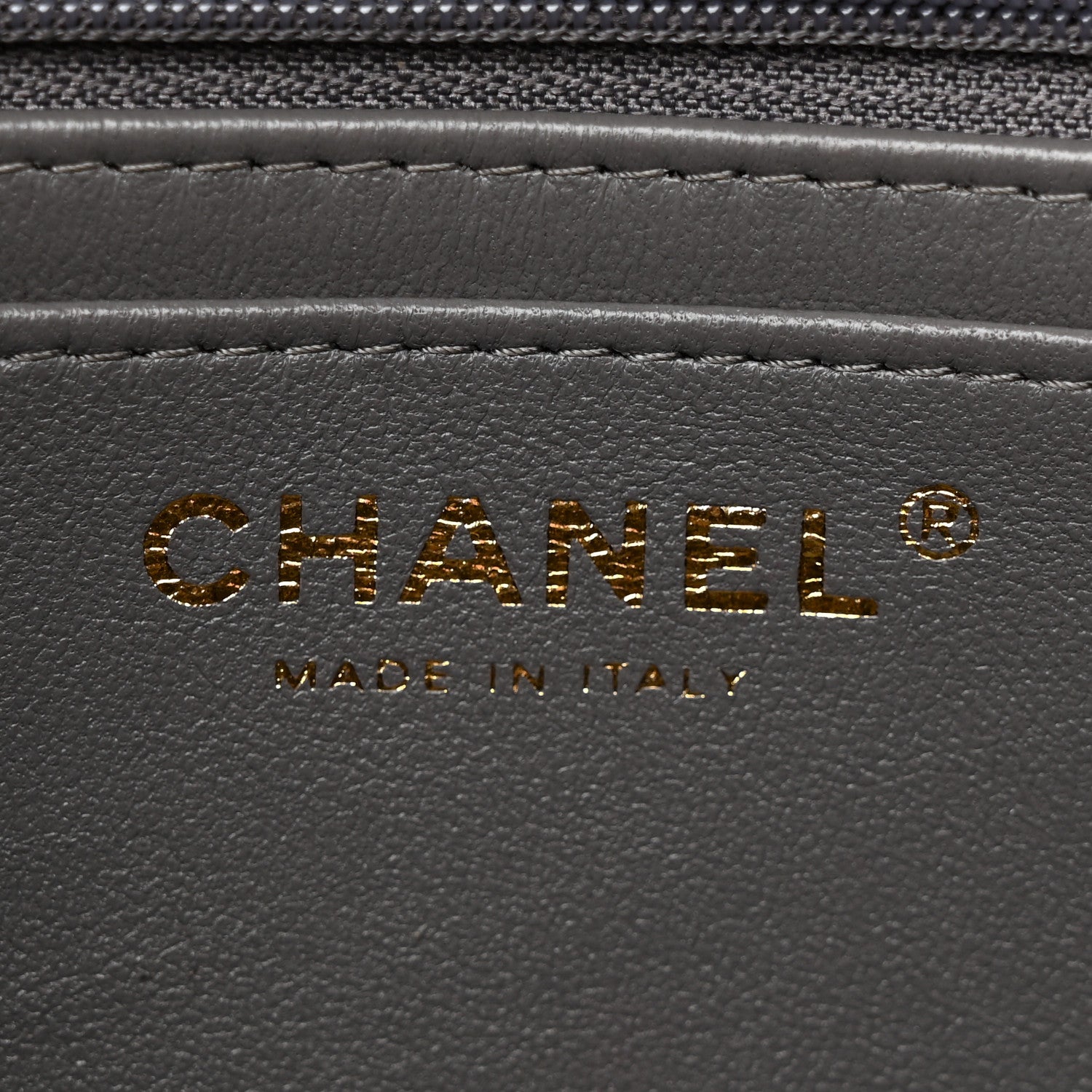 Chanel Lambskin Quilted Mini Top Handle Rectangular Flap Dark Grey 6 of 15