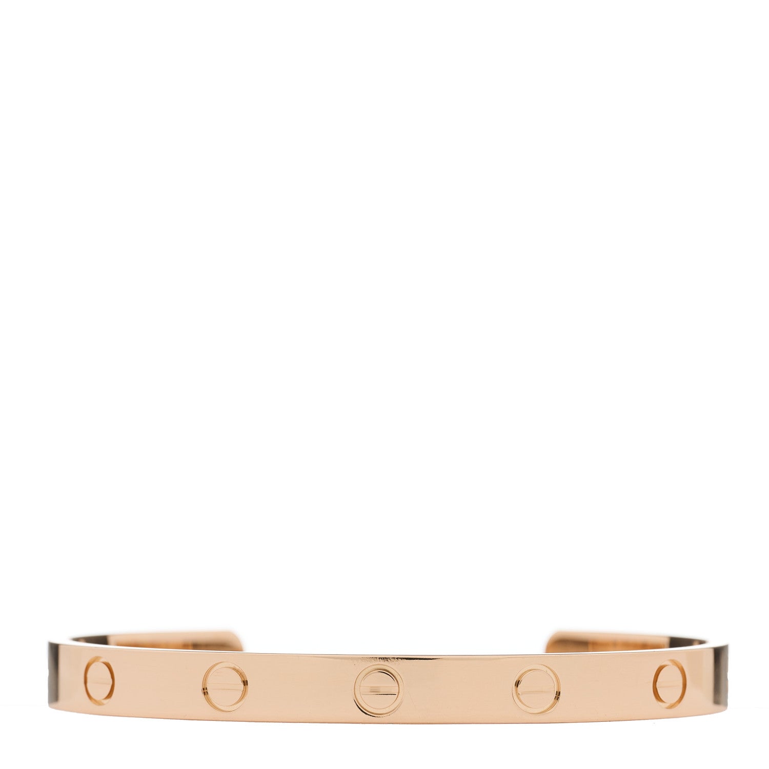 Cartier 18K Pink Gold LOVE Cuff Bracelet 17 1 of 4