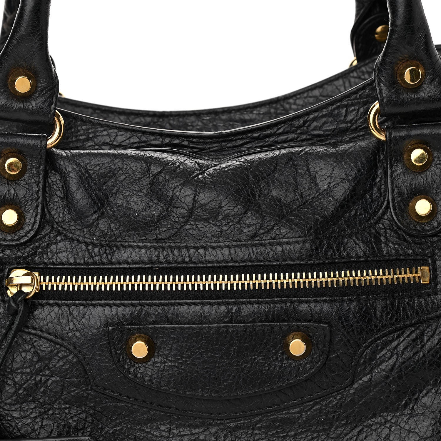 Balenciaga Agneau Classic Gold Hardware City Black 8 of 10