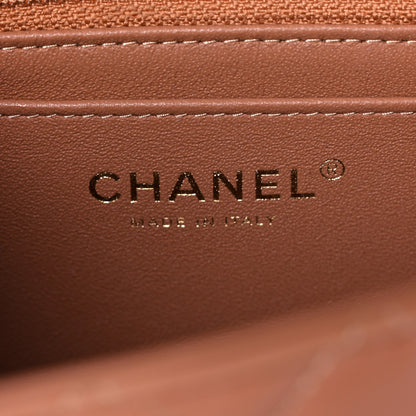 Chanel Lambskin Quilted Mini Rectangular Flap Brown 6 of 14