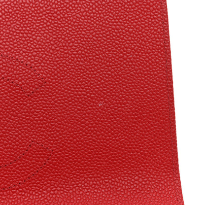 Chanel Grained Calfskin Small Stitched Flap Red 11 of 14