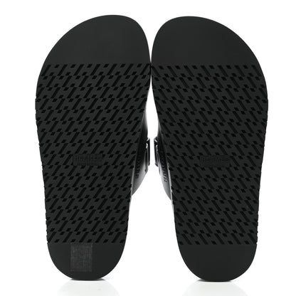 Hermes Calfskin Womens Chypre Sandals 36 Black 5 of 10