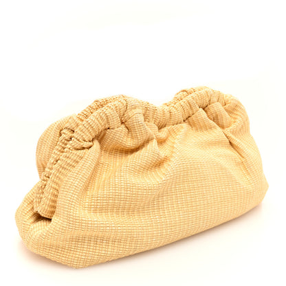 Mansur Gavriel Woven Raffia Cloud Clutch Natural 3 of 8