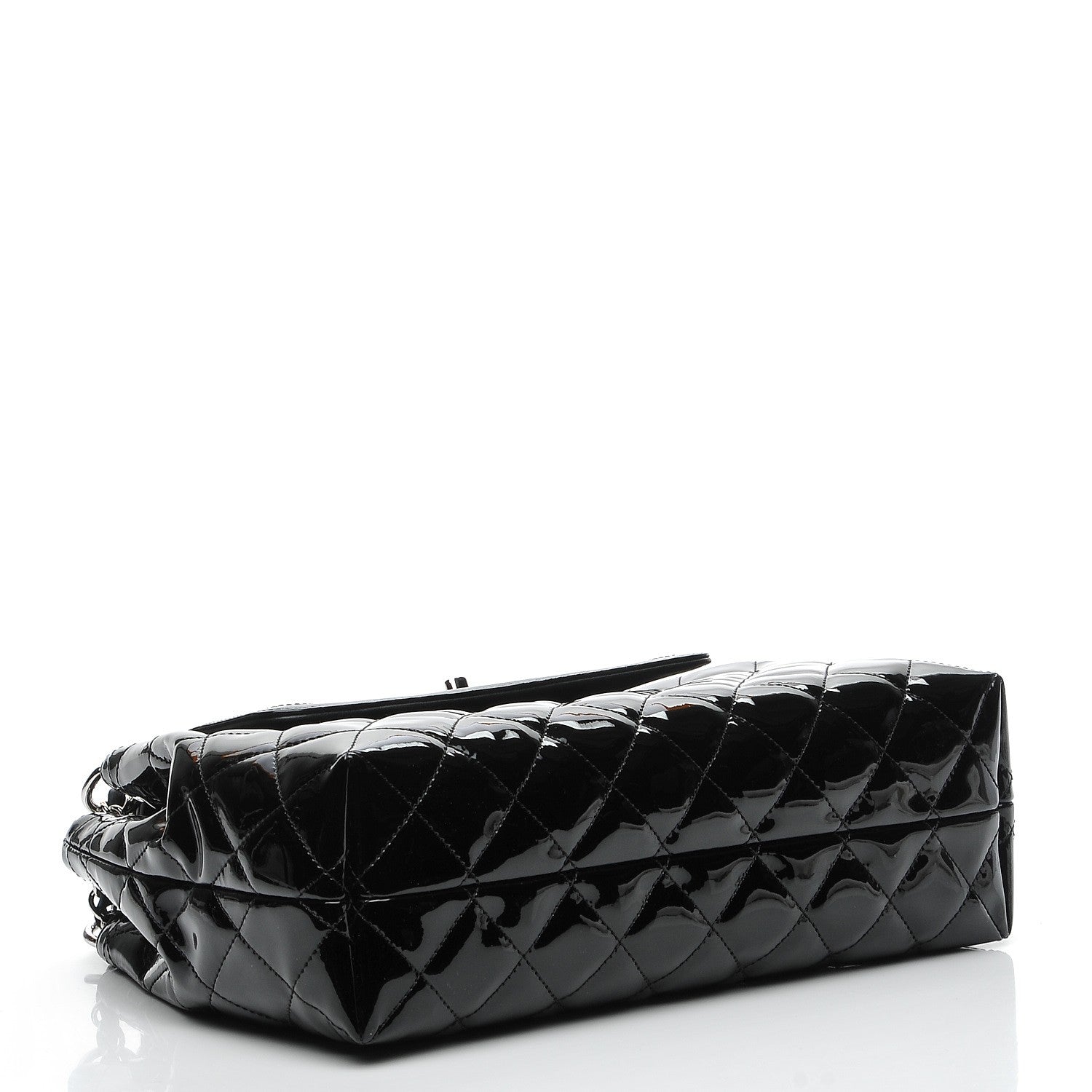 Chanel Patent Quilted Large Coco Shine Accordion Flap Black 4 of 8