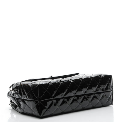Chanel Patent Quilted Large Coco Shine Accordion Flap Black 4 of 8