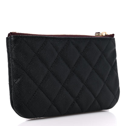 Chanel Caviar Quilted Small Cosmetic Case Black 3 of 10