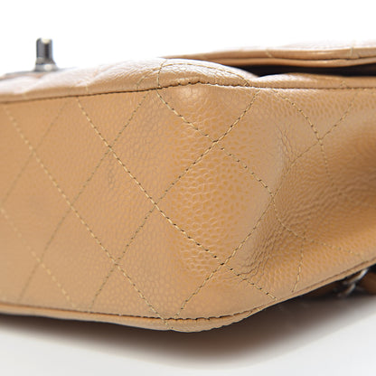 Chanel Caviar Quilted Medium Double Flap Beige 14 of 16
