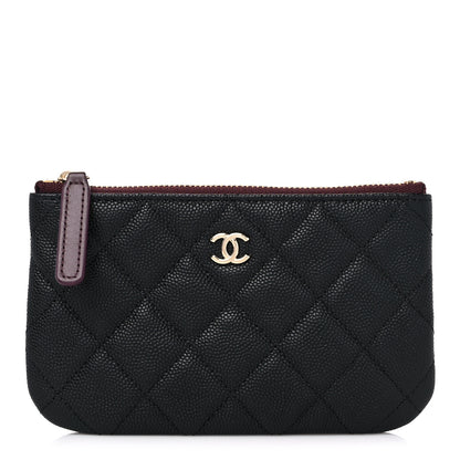 Chanel Caviar Quilted Small Cosmetic Case Black 1 of 10