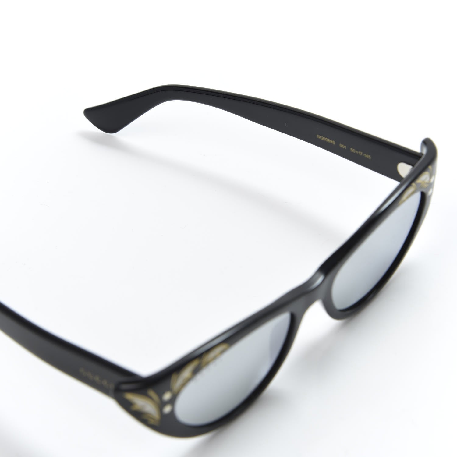 Gucci Acetate Cat Eye GG0089S Sunglasses Black 6 of 8