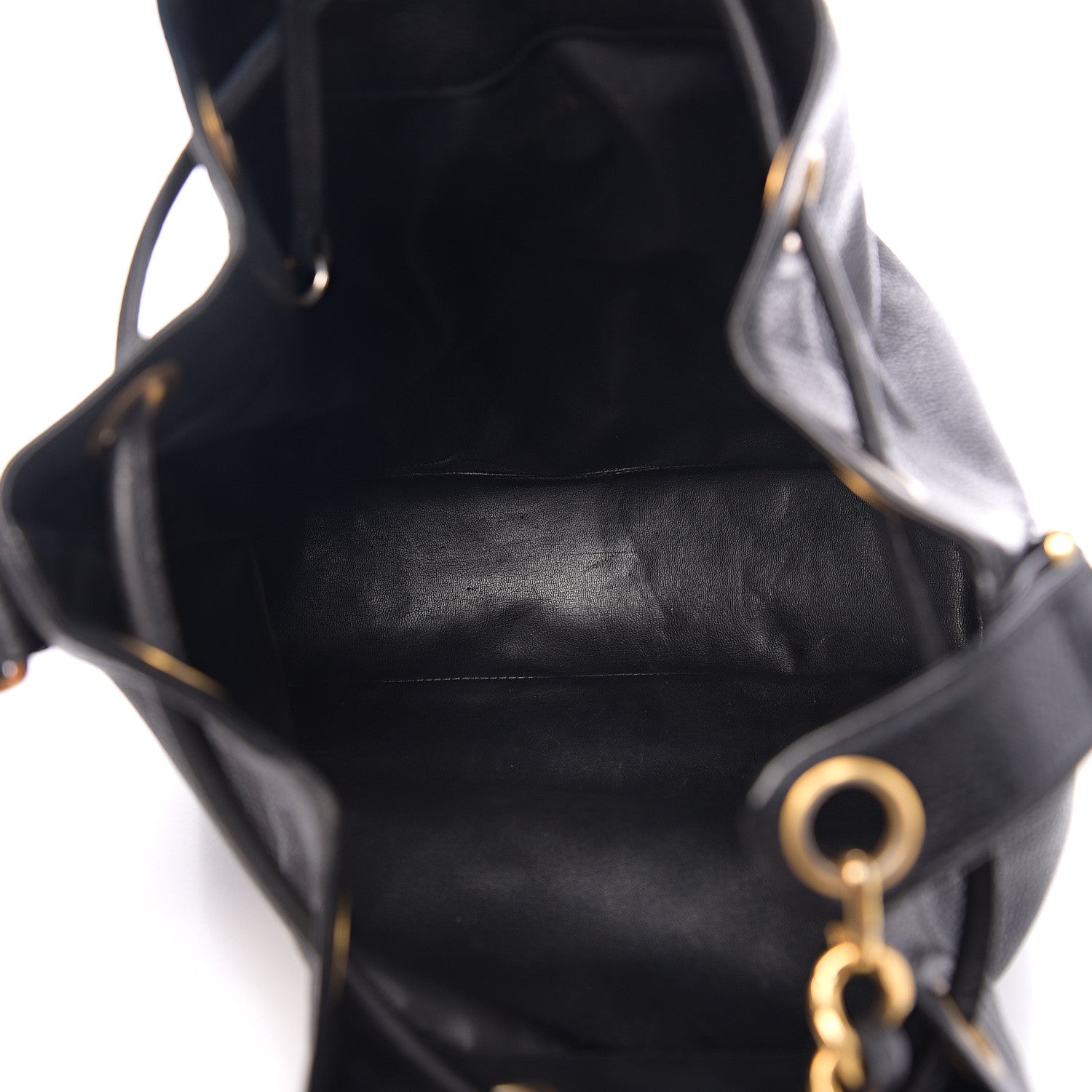 Chanel Caviar CC Drawstring Shoulder Bag Black 4 of 9