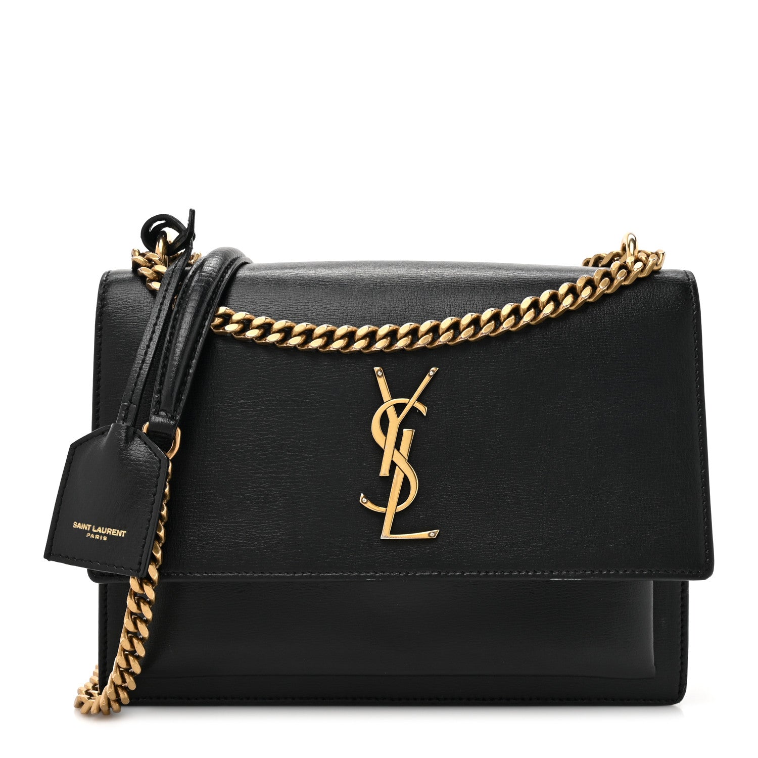 Saint Laurent Calfskin Medium Monogram Sunset Black 1 of 19