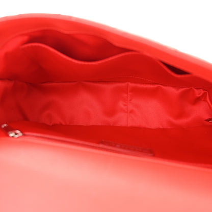 Chanel Lambskin Quilted Easy Carry Jumbo Flap Red 5 of 11