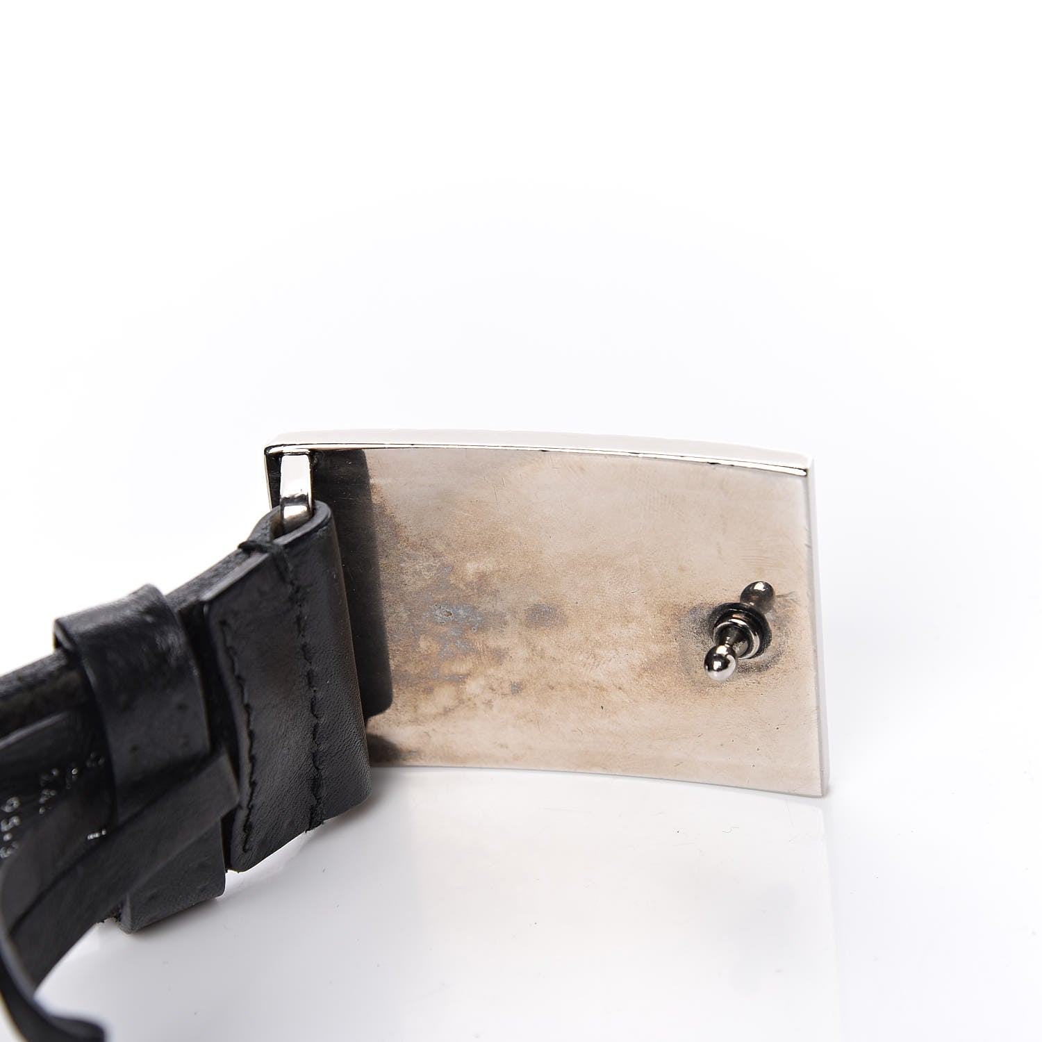 Gucci Calfskin Guccissima Buckle Belt 95 38 Black 10 of 10