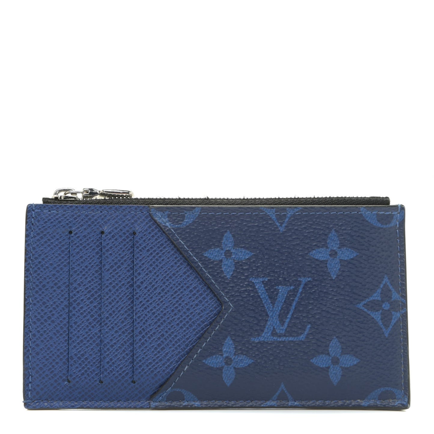 Monogram Taiga Coin Card Holder Cobalt