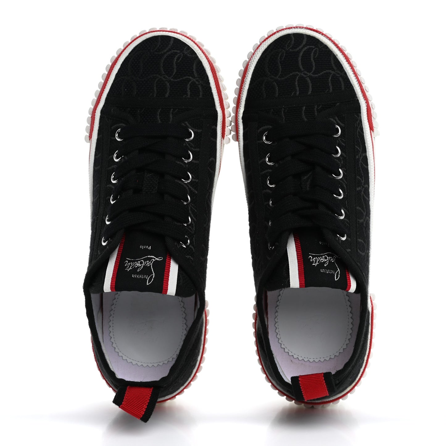 Canvas Pedro Womens Flat Sneakers 37 Black Red