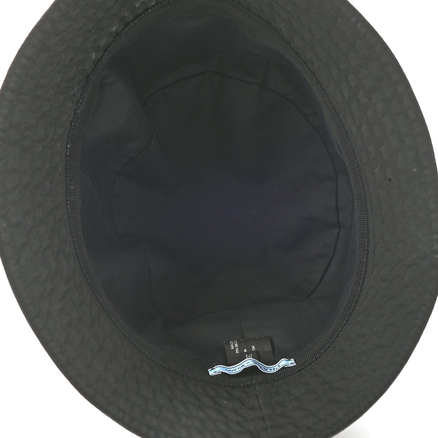 Technical Nylon Linea Rossa Bucket Hat M Black