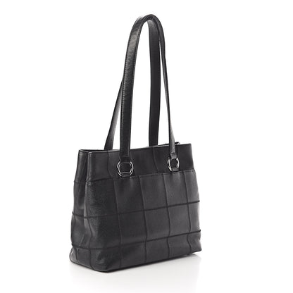 Chanel Caviar Square Stitched Tote Black 3 of 9