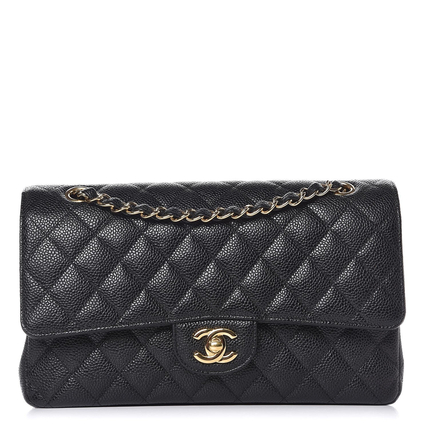 Chanel Caviar Quilted Medium Double Flap Black 1 of 7
