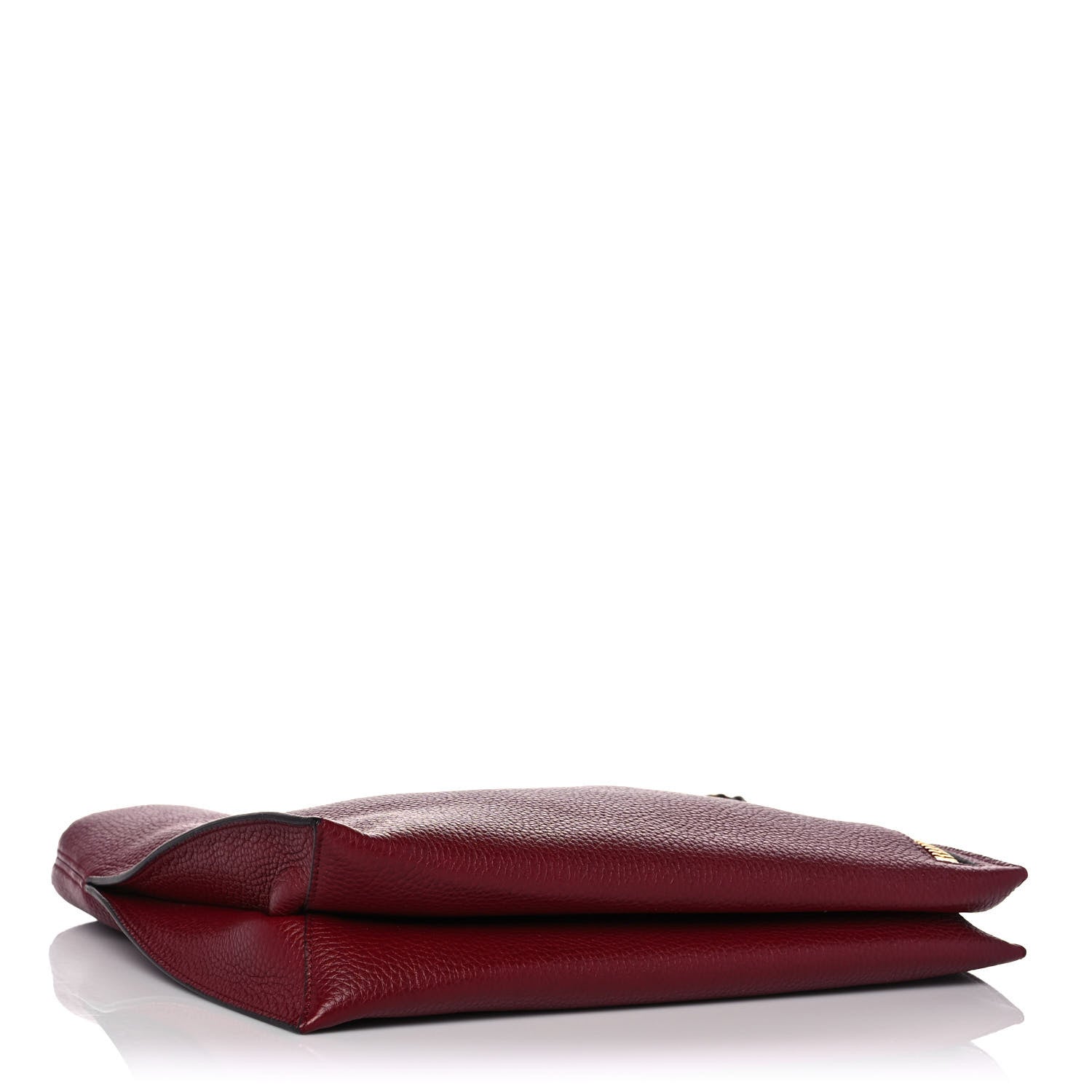 Tom Ford Pebbled Calfskin Small Alix Padlock Zip Hobo Bag Cranberry 5 of 10